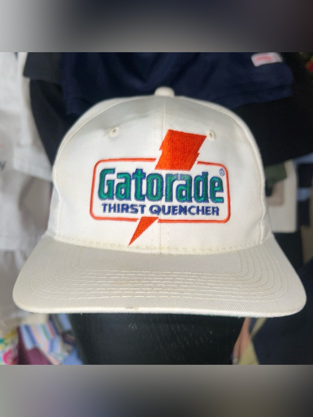 Rare 90s Gatorade Sports Specialties White Baseball Cap with Logo